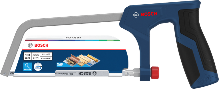 Cưa tay Bosch 150 mm với lưỡi cưa lưỡng kim 24 răng/inch.